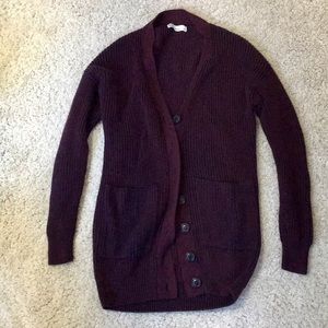 Grana Merino Wool Boyfriend Cardigan